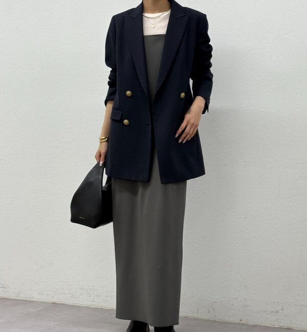  「【3サイズ展開】ストレッチマキシキャミワンピース」|ワンピース|