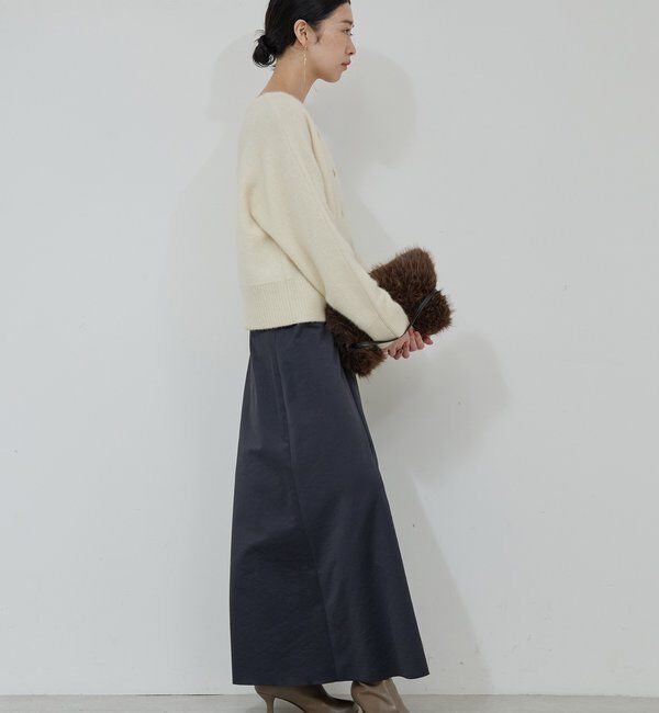 「【前後2WAY】ファーウールショートカーデ」|ニット・セーター|
