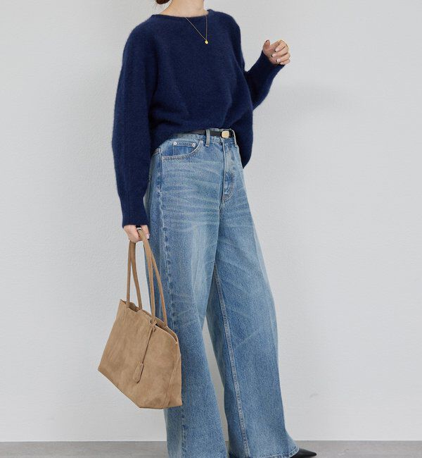  「【前後2WAY】ファーウールショートカーデ」|ニット・セーター|