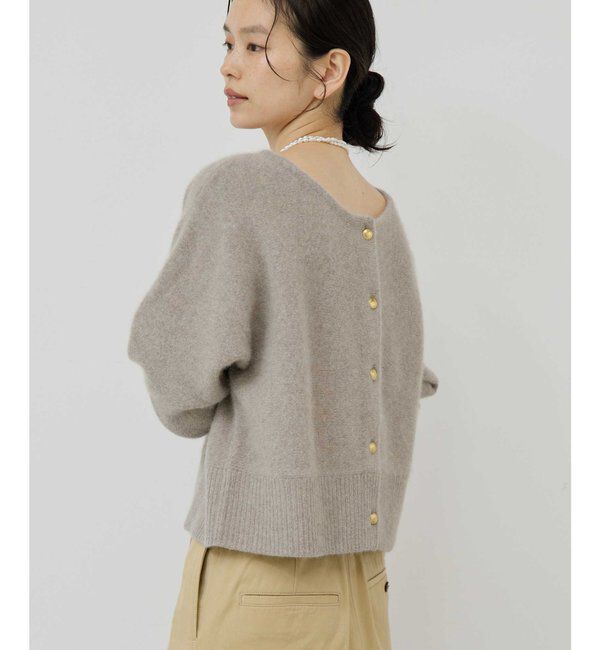  「【前後2WAY】ファーウールショートカーデ」|ニット・セーター|