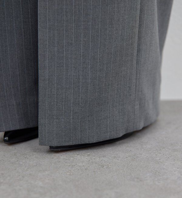  「【手洗い可能】【3サイズ展開】ストライプダブルタックパンツ」|チノ|