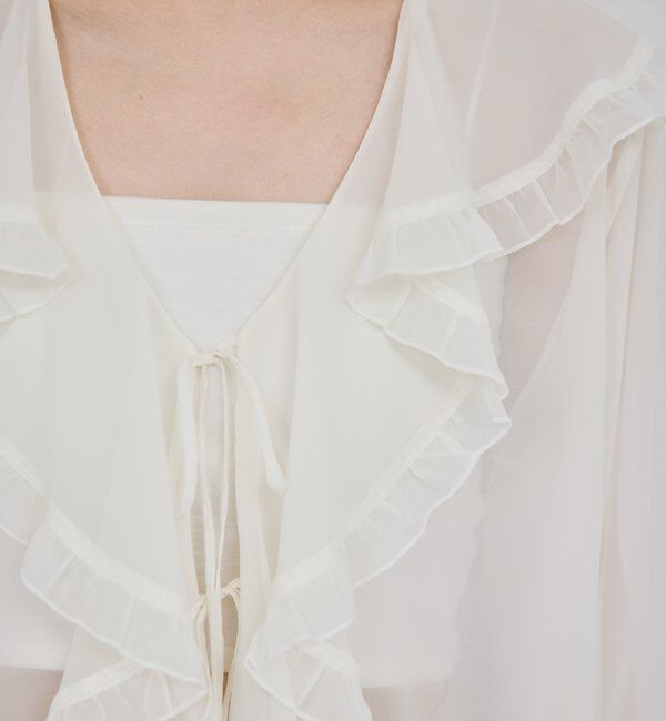  「シアーフリルブラウス」|シャツ・ブラウス|