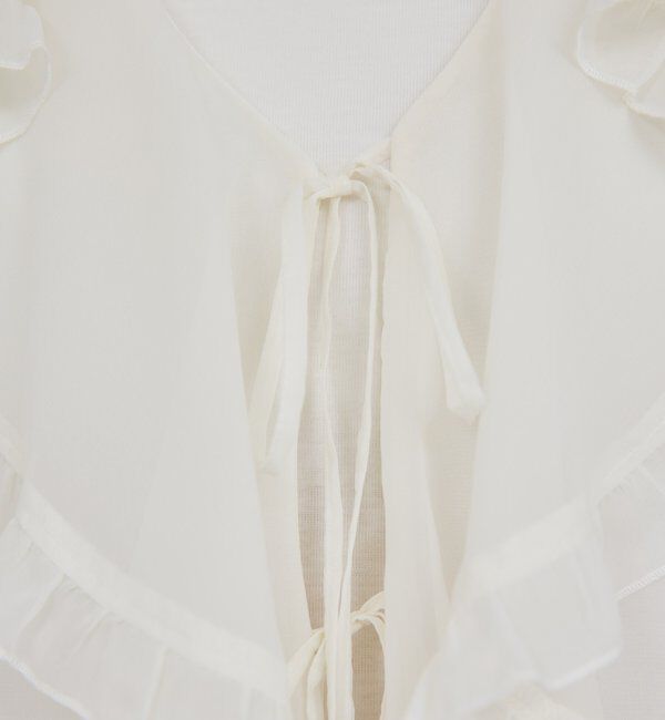  「シアーフリルブラウス」|シャツ・ブラウス|