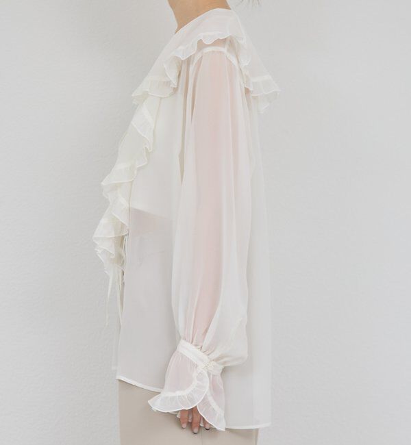  「シアーフリルブラウス」|シャツ・ブラウス|