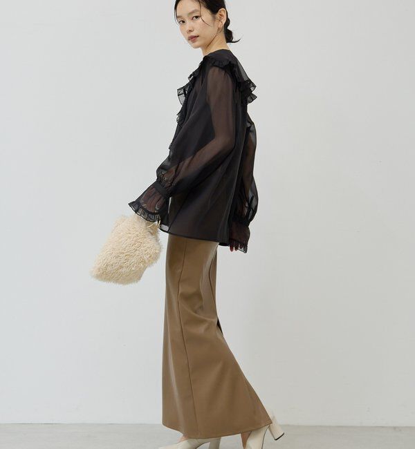  「シアーフリルブラウス」|シャツ・ブラウス|