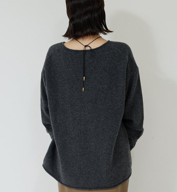  「ウールカシミヤタックVプルオーバー」|ニット・セーター|