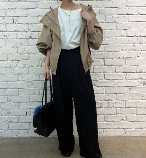  「【安心シルエット】【セットアップ対応】キュプラジャージーラウンドTee」|Tシャツ・カットソー|