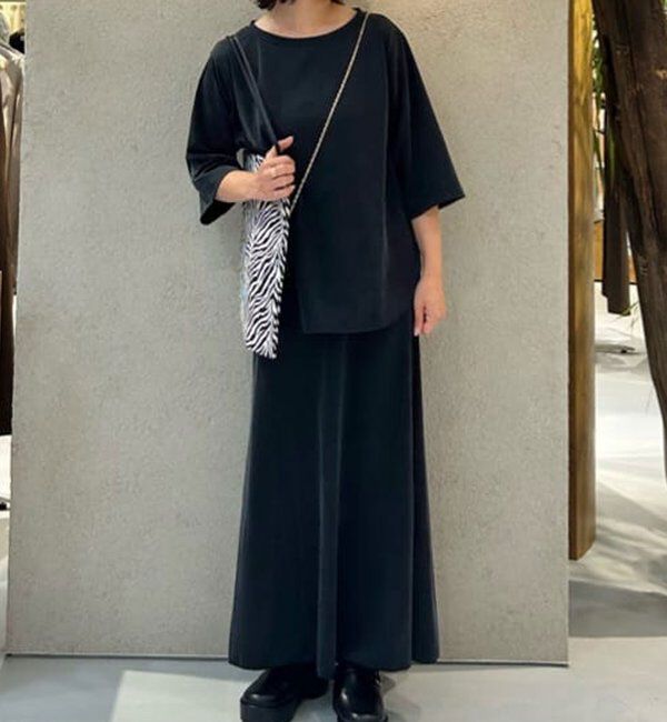  「【安心シルエット】【セットアップ対応】キュプラジャージーラウンドTee」|Tシャツ・カットソー|