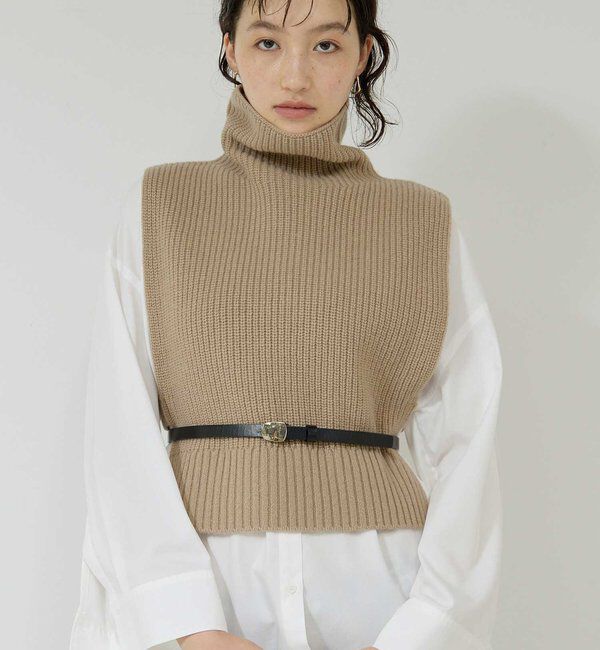  「レイヤードニットベスト」|ニット・セーター|