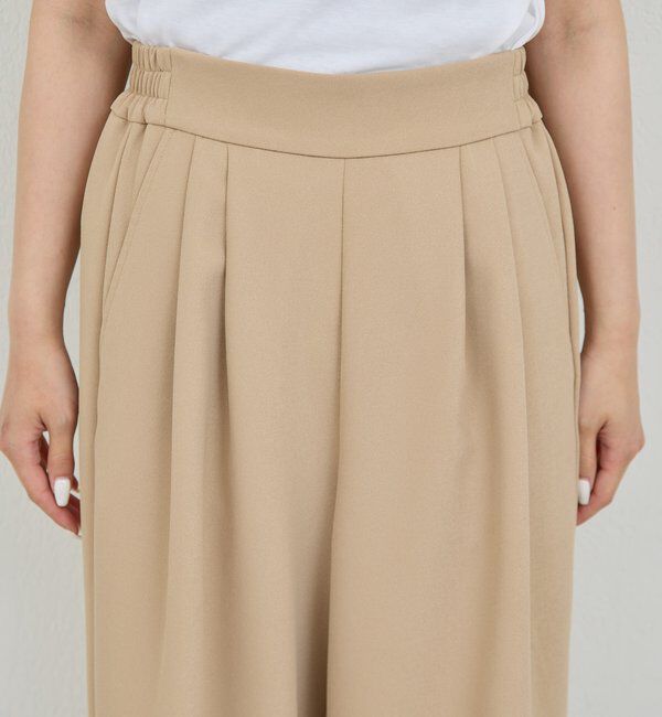  「【CHIHAYAコラボ】スウェードライクタックイージーパンツ」|チノ|