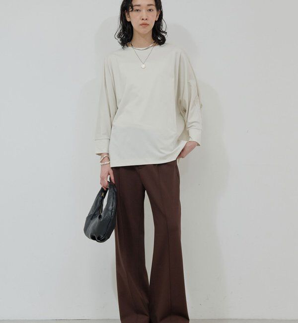  「【楽ちん&times;美脚】【セットアップ対応】ポンチスラックス」|チノ|