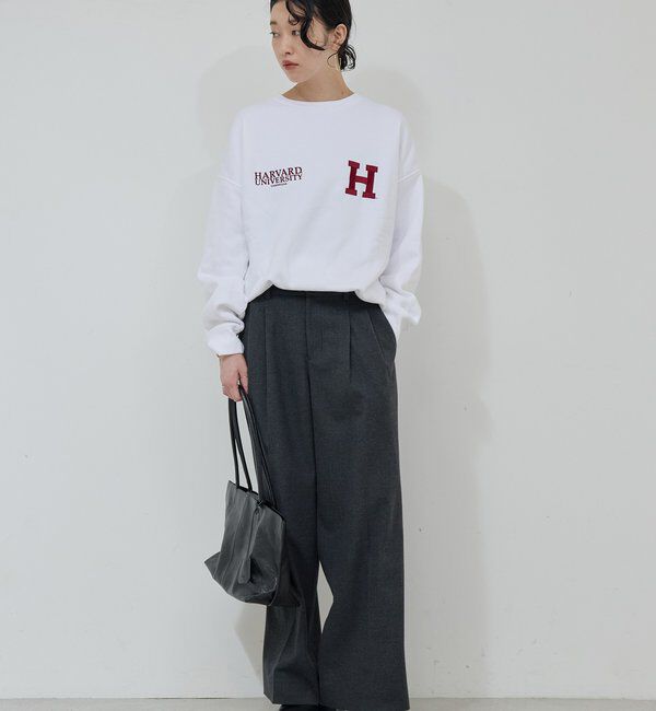  「タックワイドストレートパンツ」|チノ|