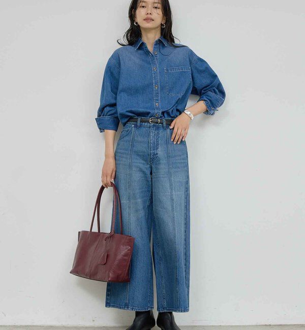  「バックフレアデニムシャツ」|シャツ・ブラウス|