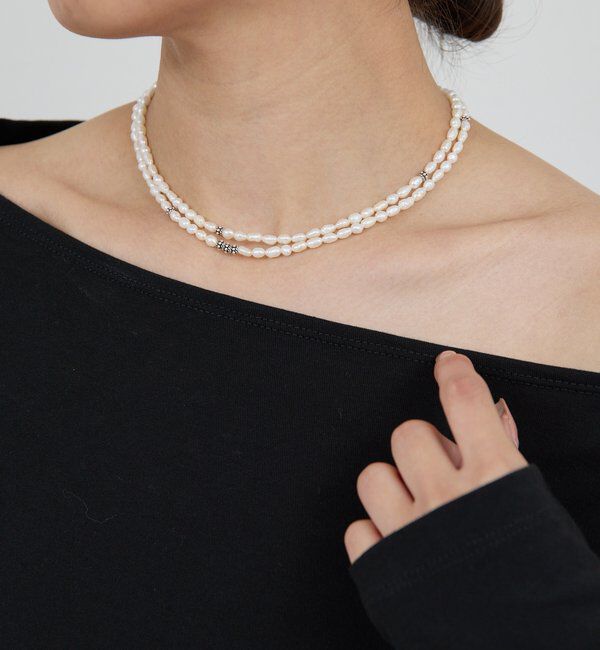  「【Lemme.&times;2.718】フラグメントパールネックレス」|リング|