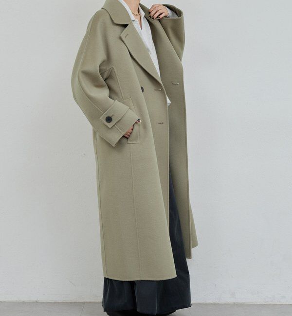  「【HERITANOVUM】ウールカシミヤチェストリバーコート」|その他|