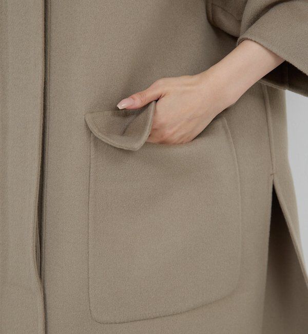  「【HERITANOVUM】スタンドカラーリバーコート」|その他|