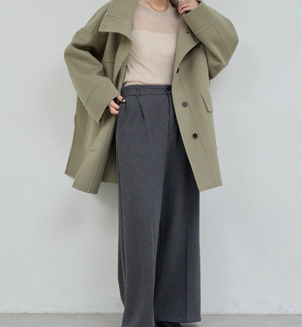  「【HERITANOVUM】スタンドカラーリバーコート」|その他|