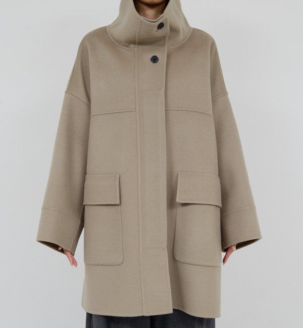  「【HERITANOVUM】スタンドカラーリバーコート」|その他|