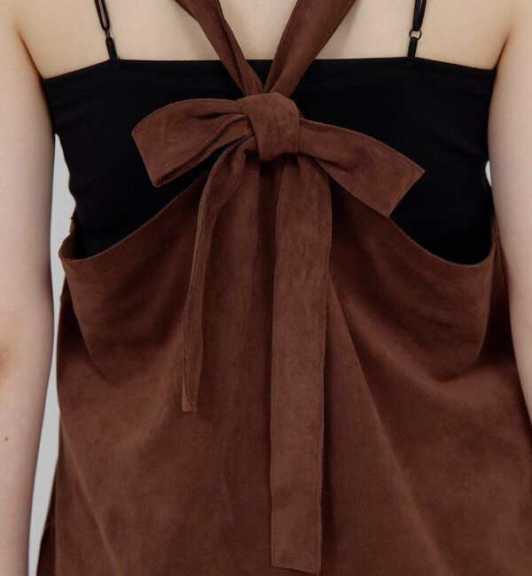  「【HERITANOVUM】エコスエードミニドレス」|ワンピース|