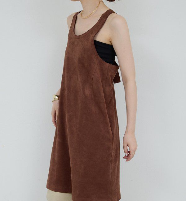  「【HERITANOVUM】エコスエードミニドレス」|ワンピース|