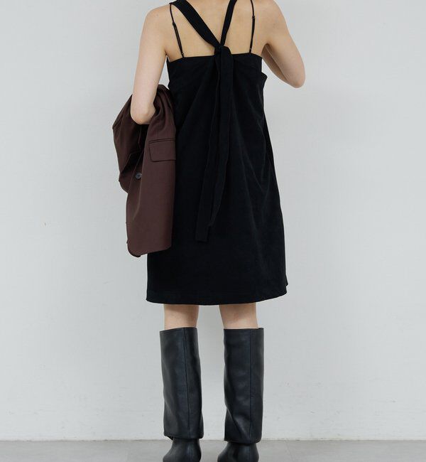  「【HERITANOVUM】エコスエードミニドレス」|ワンピース|