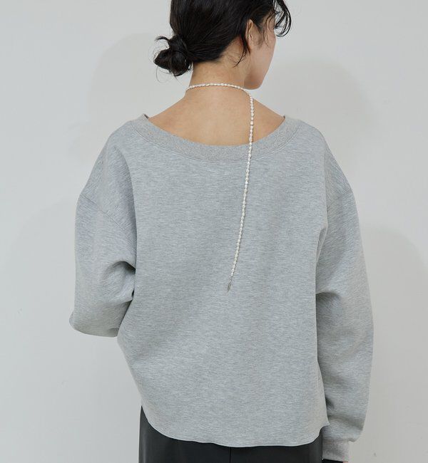  「【新色BR登場！】【大人のスウェット】ボートネックスウェット」|Tシャツ・カットソー|