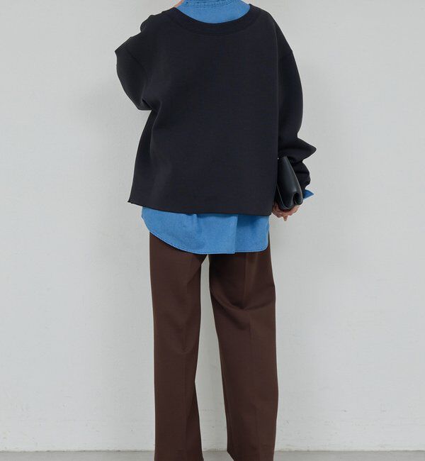  「【新色BR登場！】【大人のスウェット】ボートネックスウェット」|Tシャツ・カットソー|