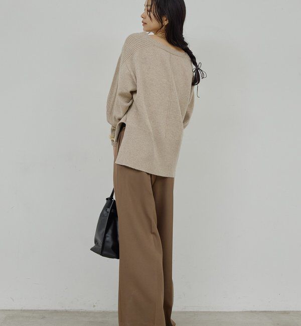  「【脱マンネリニット】【MANAKAコラボ】フードセットニット」|ニット・セーター|