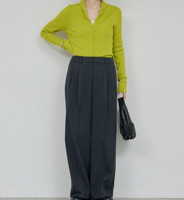  「【比留川游さんコラボ】ハイネックリブカーディガン」|ニット・セーター|