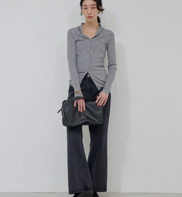  「【比留川游さんコラボ】ハイネックリブカーディガン」|ニット・セーター|