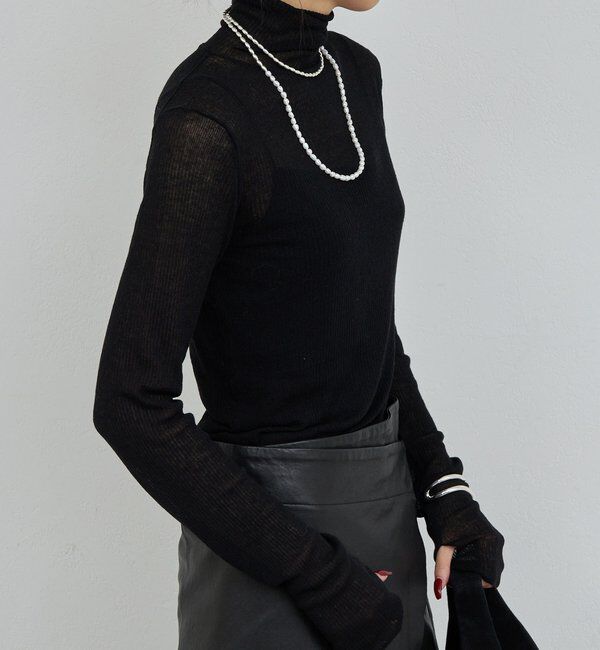  「【CHIHAYAコラボ】シアーリブタートル」|ニット・セーター|