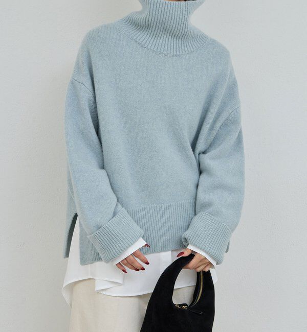  「【手洗い可】ウールタートルプルオーバー」|ニット・セーター|