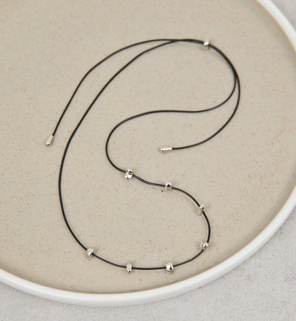  「メタルピースコードネックレス」|リング|シルバー