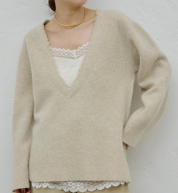  「【HERITANOVUM】レースキャミソール」|シャツ・ブラウス|