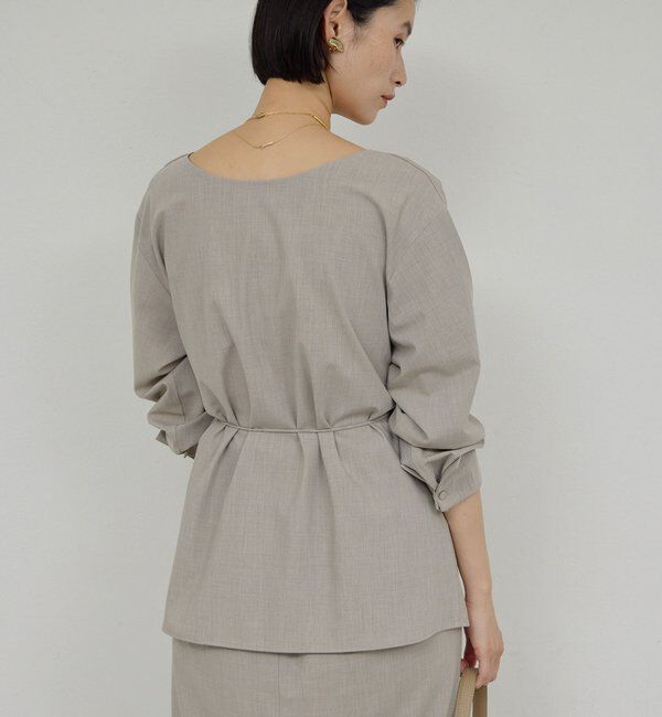  「【セットアップ対応】【2way】ドレープブラウス」|シャツ・ブラウス|
