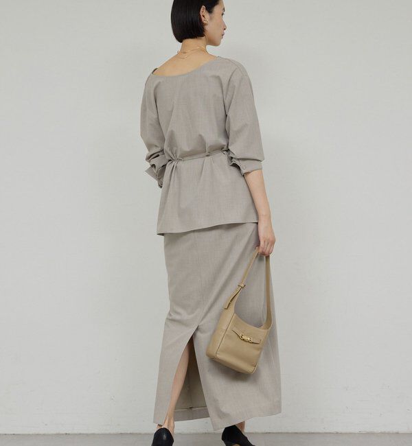  「【セットアップ対応】【2way】ドレープブラウス」|シャツ・ブラウス|