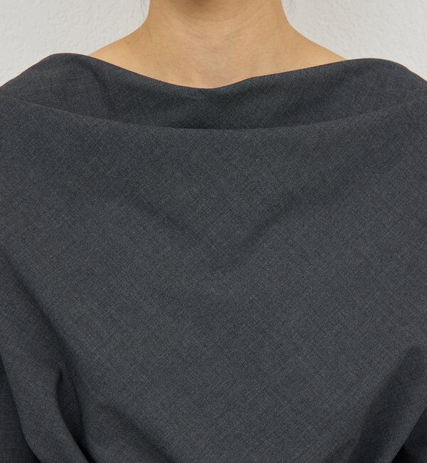  「【セットアップ対応】【2way】ドレープブラウス」|シャツ・ブラウス|