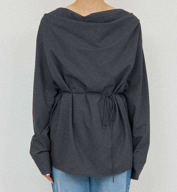  「【セットアップ対応】【2way】ドレープブラウス」|シャツ・ブラウス|