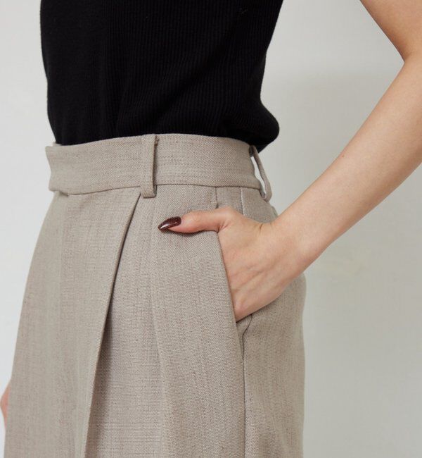  「【セットアップ対応】ダブルクロスワイドパンツ」|チノ|