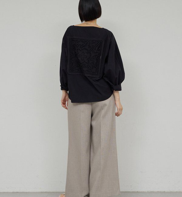  「【セットアップ対応】ダブルクロスワイドパンツ」|チノ|