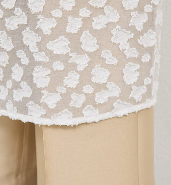  「ジャガードシアーワンピース」|ワンピース|