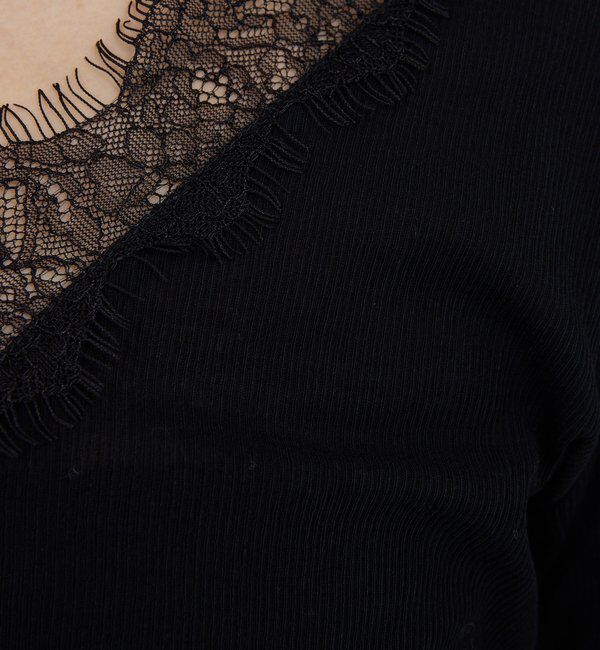  「VレースロンTee」|Tシャツ・カットソー|