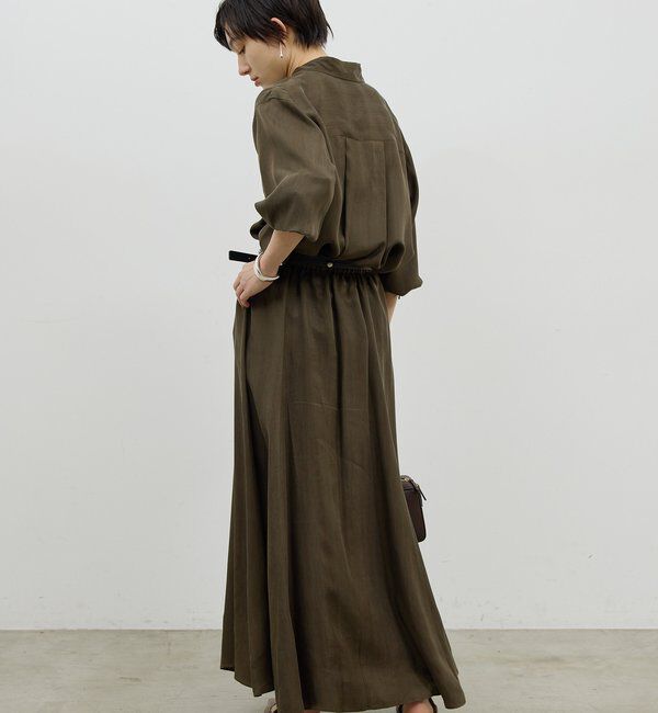  「【楽ちん&times;エレガント】【セットアップ対応】キュプラフレアスカート」|スカート|