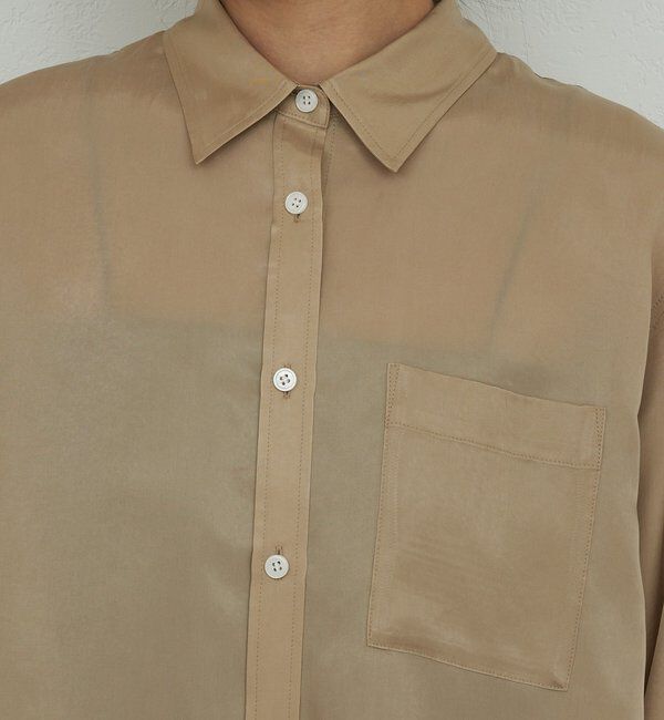  「【洗練ブラウス】【2way】キュプラブラウス」|シャツ・ブラウス|