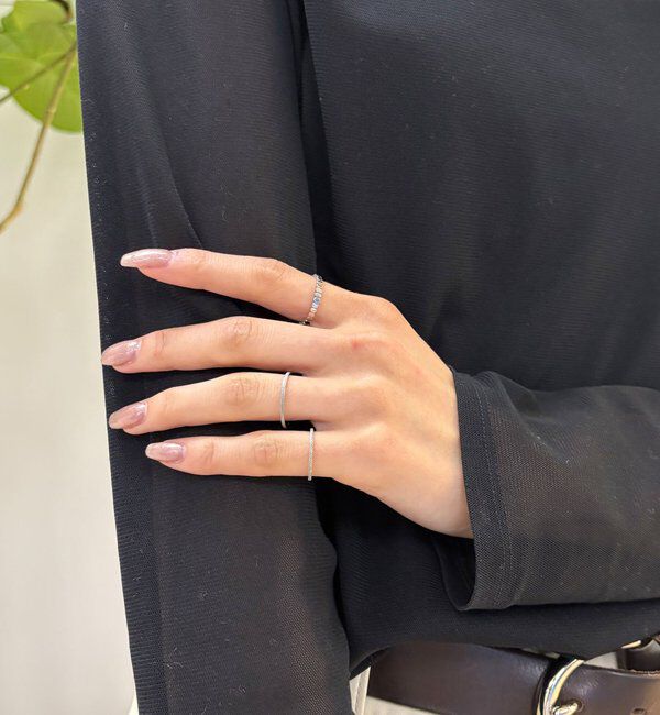  「【SACHIKOコラボ】トリオリング」|リング|シルバー