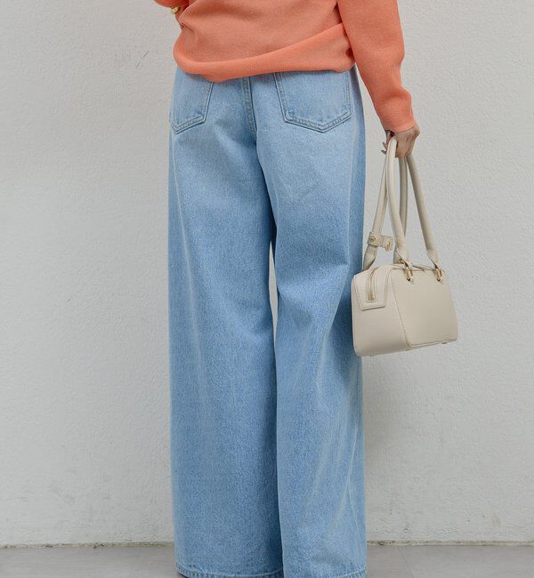  「【手洗い可】ストレートデニム」|デニム|