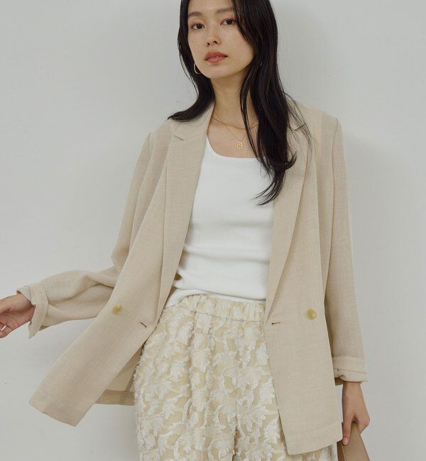  「シアーメッシュジャケット」|テーラードジャケット|