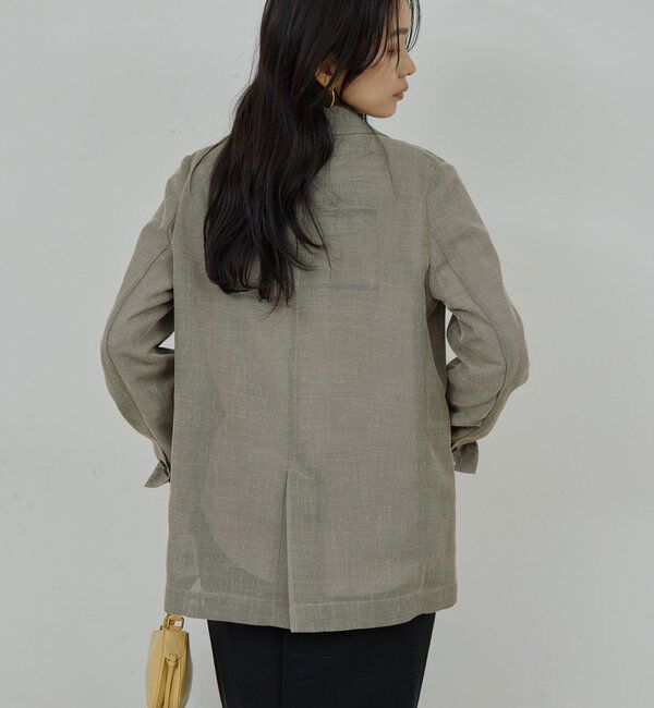  「シアーメッシュジャケット」|テーラードジャケット|