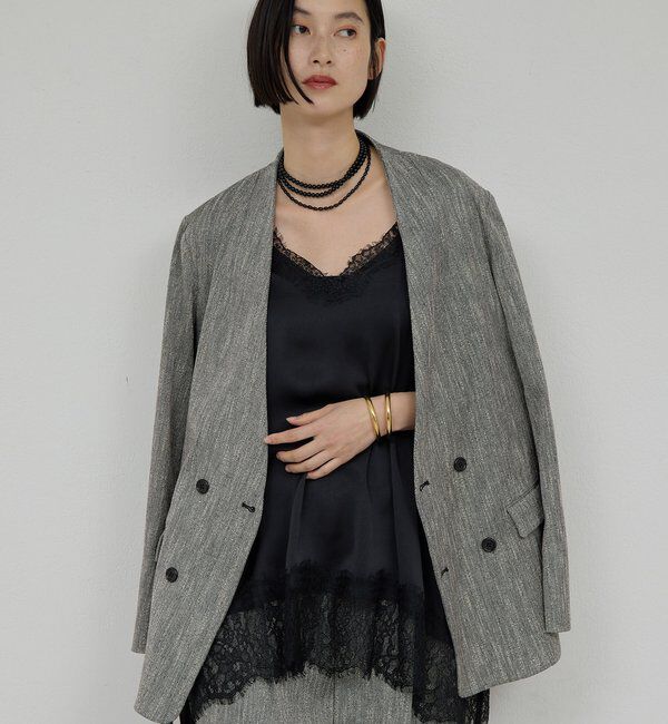  「【＋1で新鮮コーデ】レースキャミチュニック」|シャツ・ブラウス|