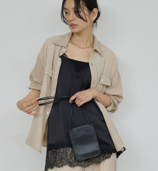  「【＋1で新鮮コーデ】レースキャミチュニック」|シャツ・ブラウス|